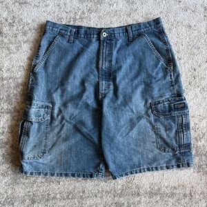 Y2K Baggy Authentic Wrangler Denim Distressed Carpenter Skater Jorts